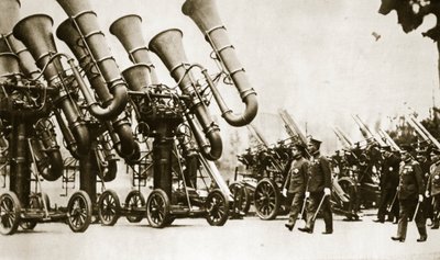 Monster Ear Trumpets for Air Defence (photogravure) by English Photographer